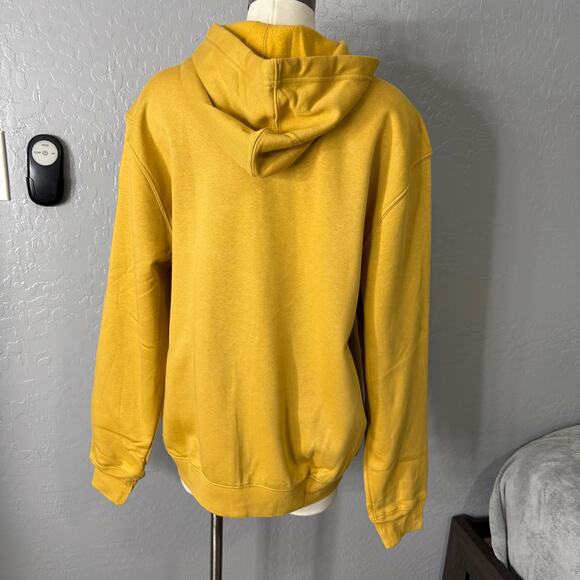 Gap Mens Relaxed Gap Logo Zip Hoodie, Yellow, L, 683050 - Picture 2 of 4